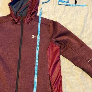 Under Armour Men’s Full Zip Storm Jacket Burgandy Size M